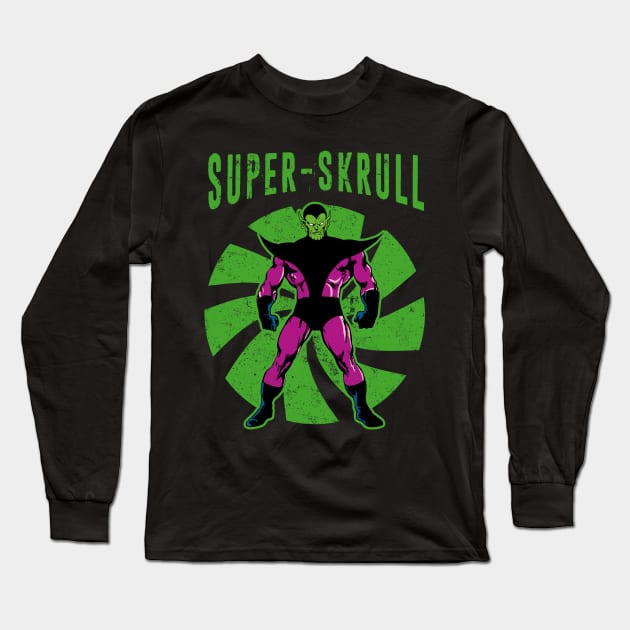 Super-Skrull Long Sleeve T-Shirt by OniSide